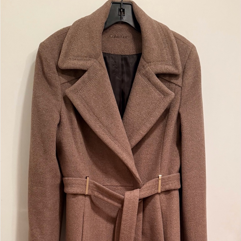 Calvin Klein Women's Wool Full Length Coat